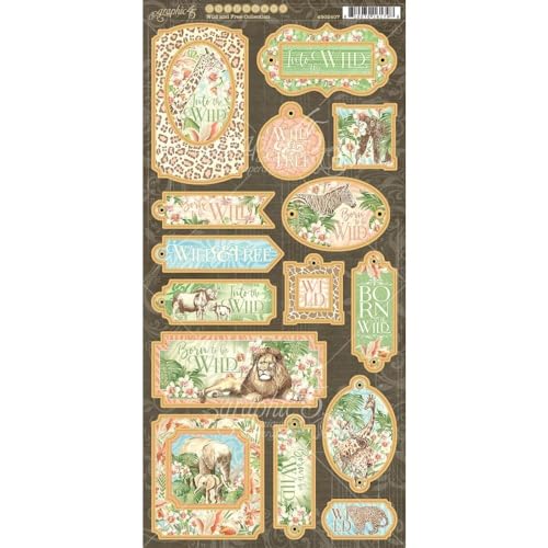 Wild & Free Chipboard Die-Cuts 6'X12' Sheet-
