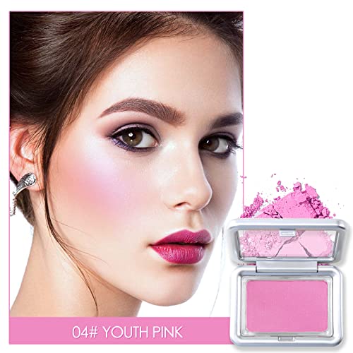 Erinde Blush Powder Makeup, Contour & Highlight Face For A Shimmery Or Matte Finish | Natural Glow | Smooth Blendable 04# Pop Purple #TOP1