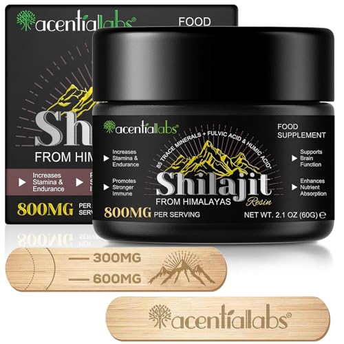 Shilajit Original y Puro Himalaya Shilajit con resina Shilajit altamente efectiva - Shilajit Original Himalaya 100% puro - Shilajit Original Suplemento de Resina Shilajit Orgánica
