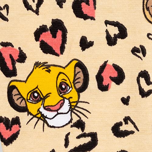 Disney Lion King Simba Big Girls Fleece Pullover Hoodie And Leggings Outfit Set Yellow/White 10-12 #TOP7