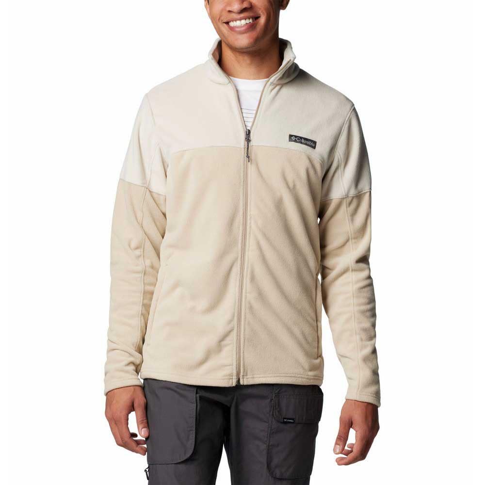 Columbia Men's Basin Trail 3 Full Zip, Ancient Fossil/Dark Stone, XL