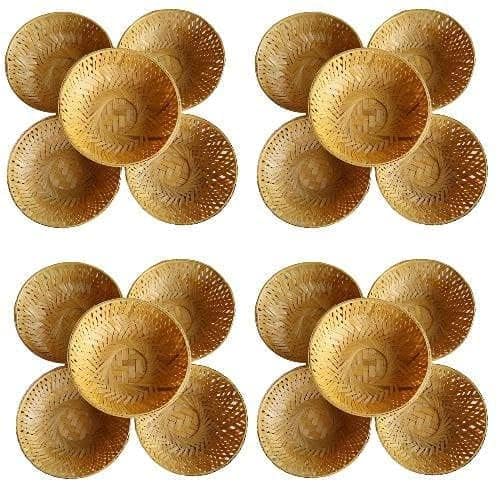 Handmade Small Bamboo Basket for Wedding,Dry Fruit Packing, Chocolate Packaging, Daily Use Purpose (Pack of 10)-image-23