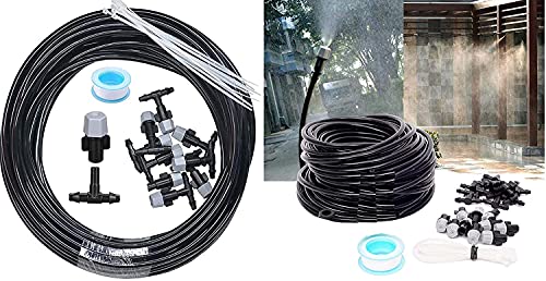 Image of DIY Crafts 2 Pcs Misting Dripper Kit, Included Pipe + Faucet Connector + Accessory, 2 Pcs, Drip Irriagtion Kit Misting Dripp(2 Pcs Misting Dripper Kit, Included Pipe + Faucet Connector + Accessory)