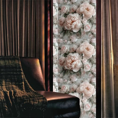 Vinilo decorativo para ventana 40x300 cm floral retro miniatura 2