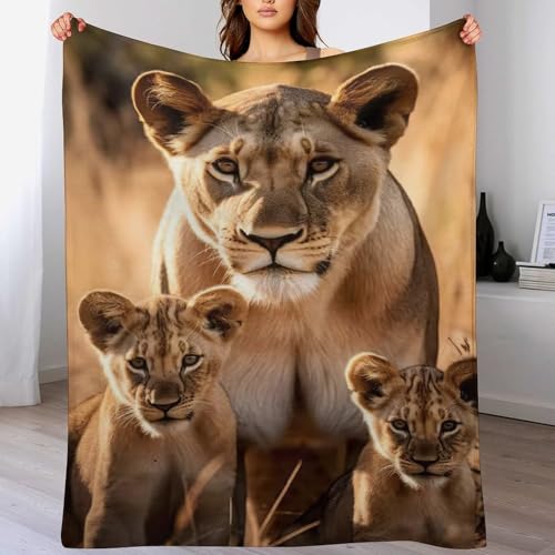 Manta de franela de león 140x180 cm para sofá y cama 2