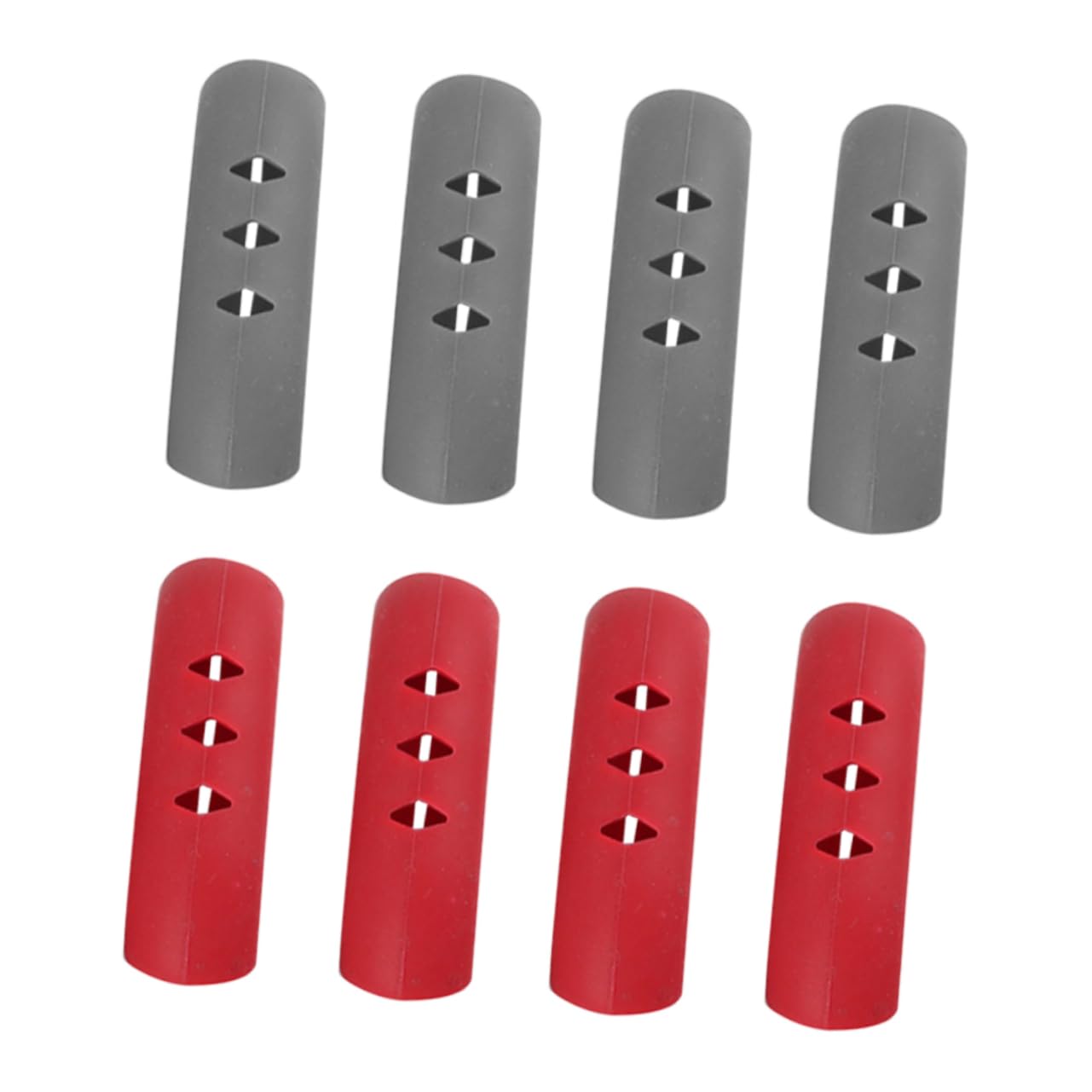 Fundas de silicona antideslizantes para asas de ollas, juego de cubiertas protectoras de 8 piezas