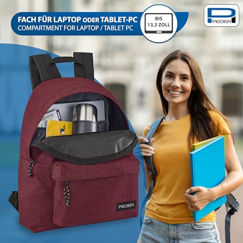 Bagage à main Pedea pour s'évader le week-end avec ce sac rouge - 3