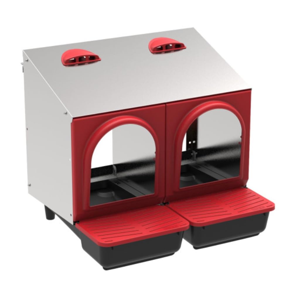 Suinga Nido per galline zincate per interni, 2 scomparti, ideale per 8/9 galline, 52 x 45 x 48 cm