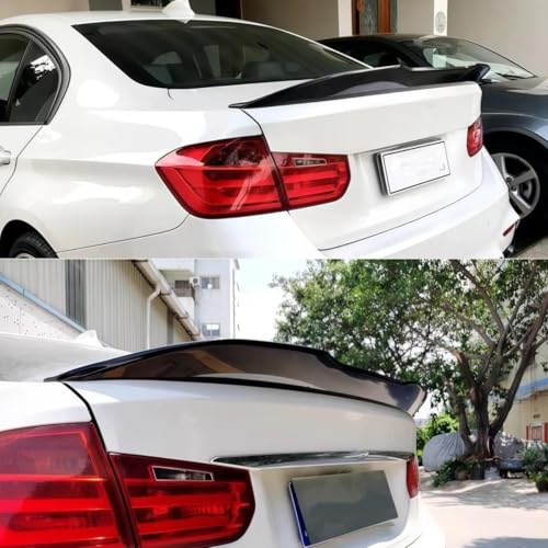 MUTUSAISI Aileron becquet arrière pour BMW Serie 3 F30 M3 F80 2012-2018 316i/ 316d/ 318d/ 318i/ 320d/ 320i/ 325d/ 328i/ 330d/ 330i/ 335i/ 340i/ M3,Noir brillant de coffre spoiler de Course Accessoires – vue 3