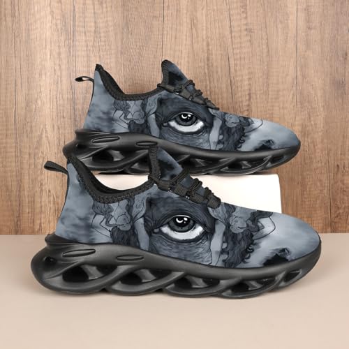 Image of DLWKIPV Men Running Shoes Men's Tennis Shoes Lightweight Breathable Fashion Sneakers Non Slip Workout Gym Shoes for Running