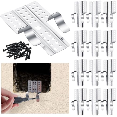 12 Pack Drywall Repair Clips and Screws