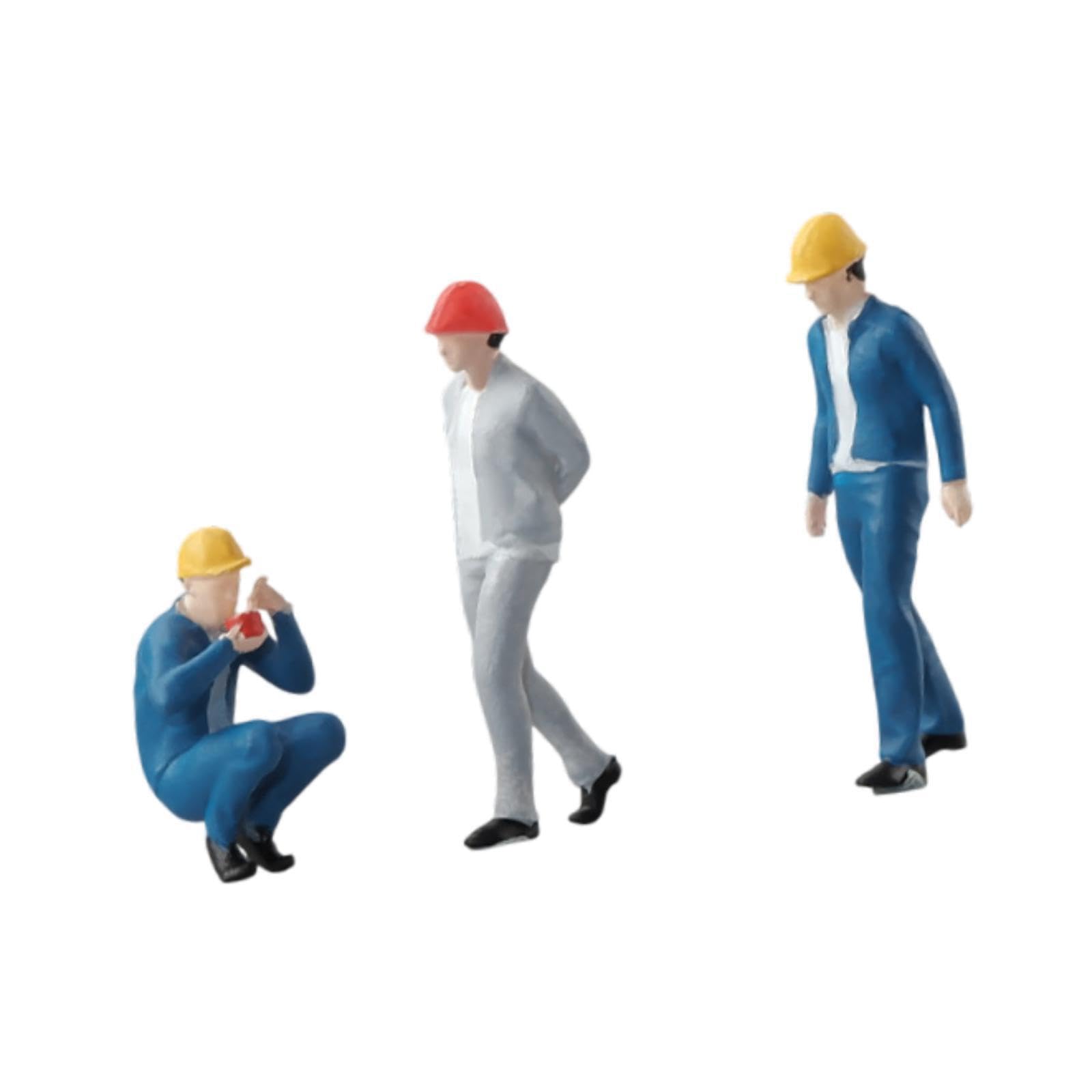 KIXZSAZ 1/64 Scale Miniature Figure Collection Highlights Fragile Yet Realistic Features Assembly in Sand Table Layouts Figurines Collectible Miniature