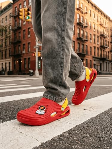 Image of Bacca Bucci Men's Justice League Clogs with Back Strap, Ventilated Upper, Textured EVA Sole, Slip-On Casual Walking Sandals Outdoor Use