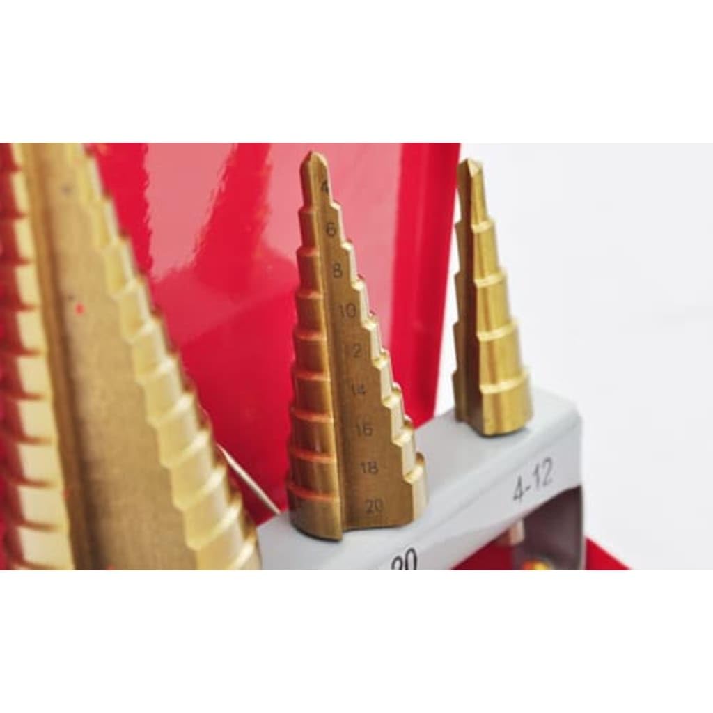 Home & Garden - Juego de brocas escalonadas HSS de 3 piezas para muebles a elegir