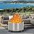 20.5 Inch Smokeless Fire Pit with Air Switch, Wood Burning Portable Stainless Steel Outdoor Firepit with Removable Stand and Ash Pan,Ideal for Outdoor Camping Backyard Patio Garden Fireplace