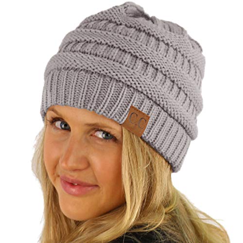 Image of Hatsandscarf CC Exclusives Solid Color Beanie Tail Hat for Adult (MB-20A)