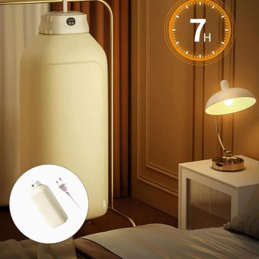 Image of Electric Fast-Drying Machine with Adjustable Timer & Hassle-Free Setup Low Noise, Energy Saving, For Apartment, RV, Travel, Small Spaces Heat Warmer For Baby & Light Clothes A3