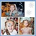 120 PCS Snowflake Temporary Tattoo Stickers Winter Snow Flakes Glitter Tattoos for Kids Adults Christmas Holiday Party Costume Body Face Decorations Supplies (Blue Silver)