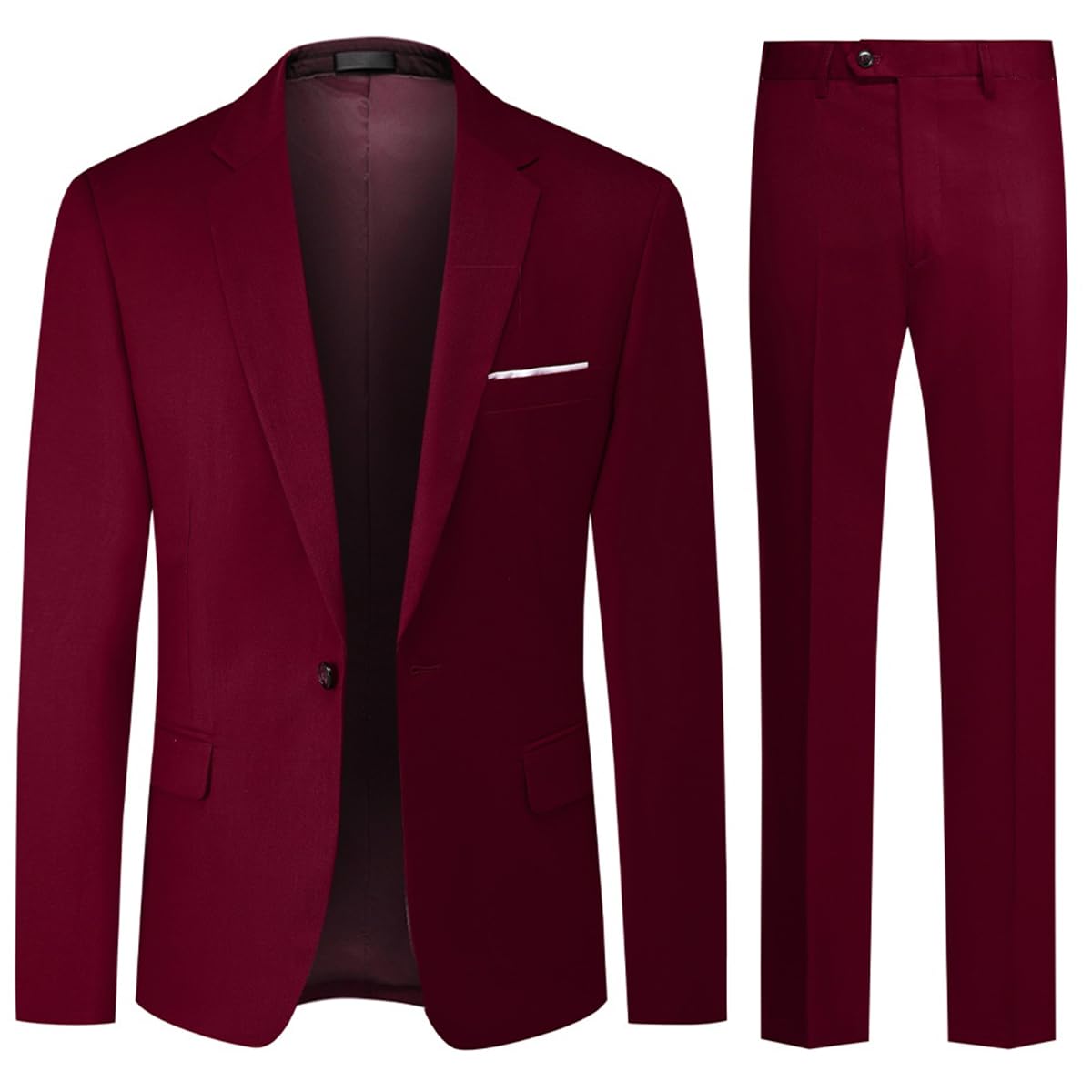 Allthemen Anzug Herren 2 Teilig Slim Fit Hochzeitanzug EIN Knopf Smoking Anzüge Sakko Hose