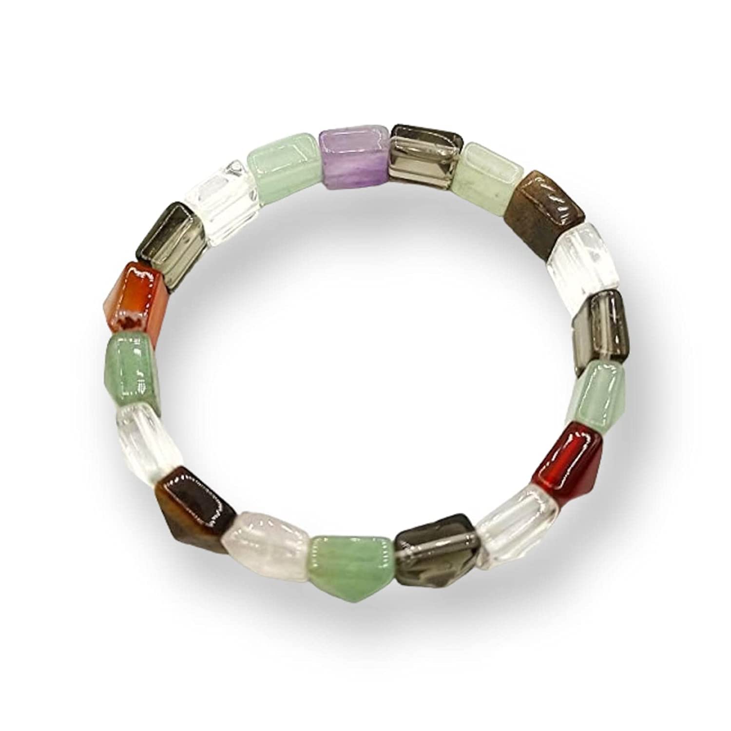 GEMTUB Handcrafted Natural 7 Chakra Pyramid Shape Gemstone Bracelet for Men and Women (B0BRB8BR4R) Amazon Price History, Amazon Price Tracker
