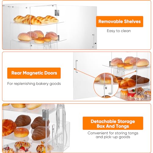 Qmeeki GC-FBA-373 4-Tier Countertop Bakery Display Case thumb #5