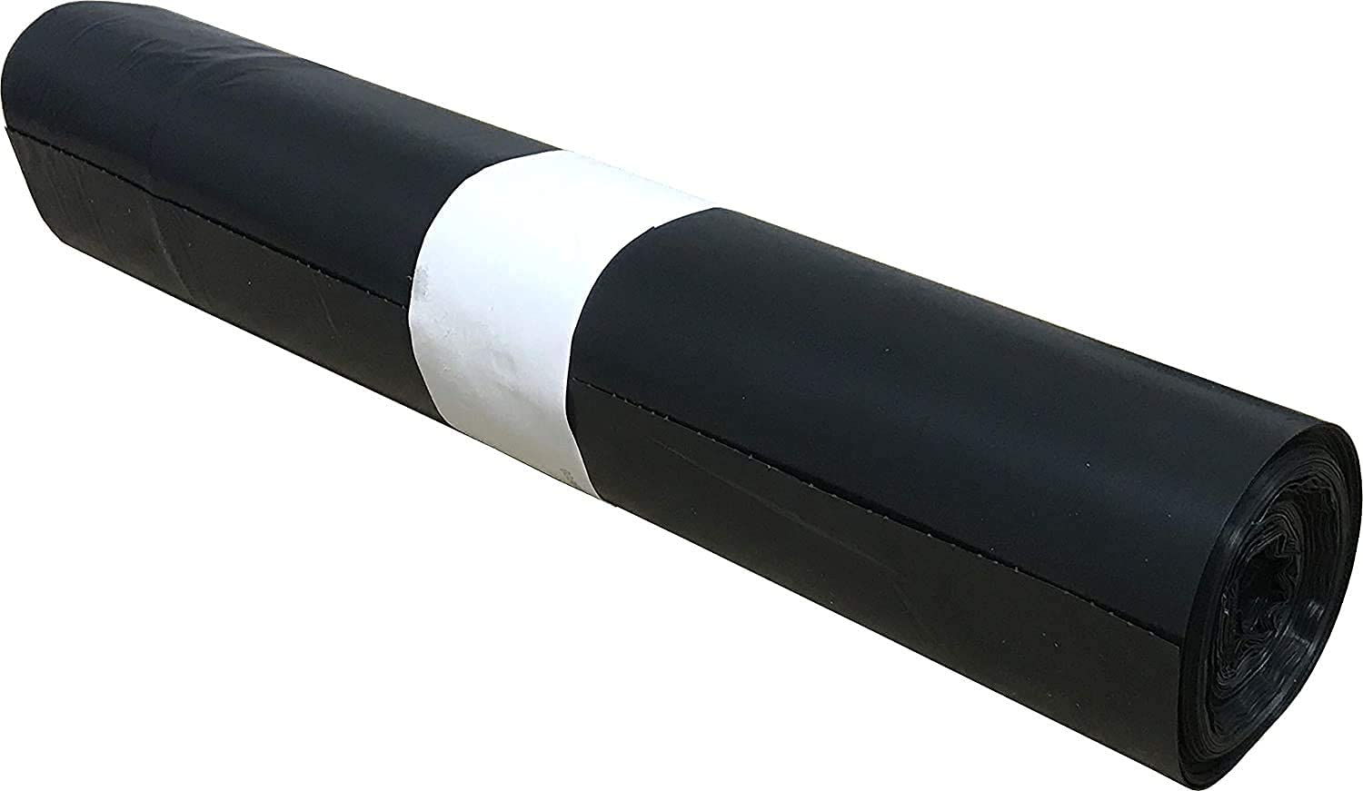 100 bolsas de basura de gran capacidad, 130 l, enlace de cierre, ultra resistente 65 µ, antifugas, negro opaco