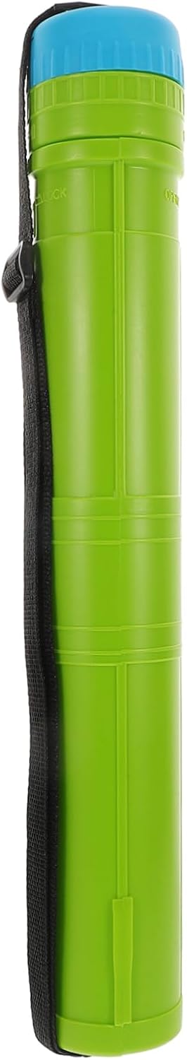 Hohopeti Telescoping Expandable Art Storage Tube Portable Blueprint Holder for Documents Maps and Drawings Weather-Resistant with Strap for Convenient Transport