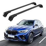 ERKUL 220lbs Roof Rack Cross Bars for BMW X5 G05 2019-2026 | Aluminum Crossbars with Anti Theft Lock for Rooftop | Compatible with Flush Rails - Black