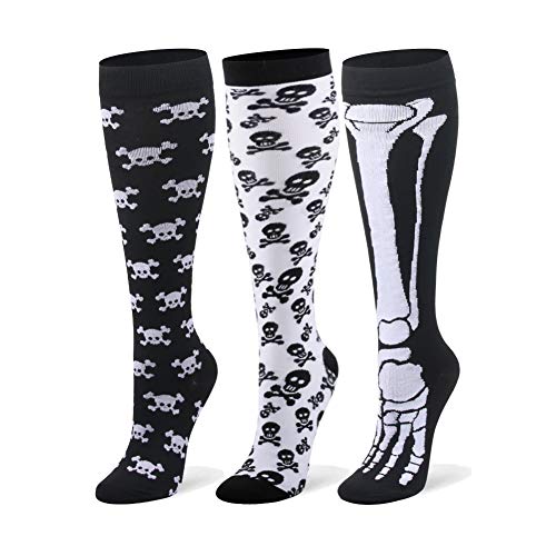 Skeleton Design Compression Socks for Women & Men