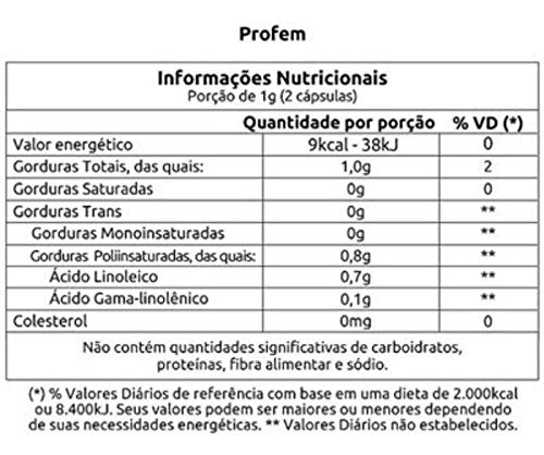 Kit 3 Óleo de Prímula Profem 500mg Vitafor 120 cápsulas