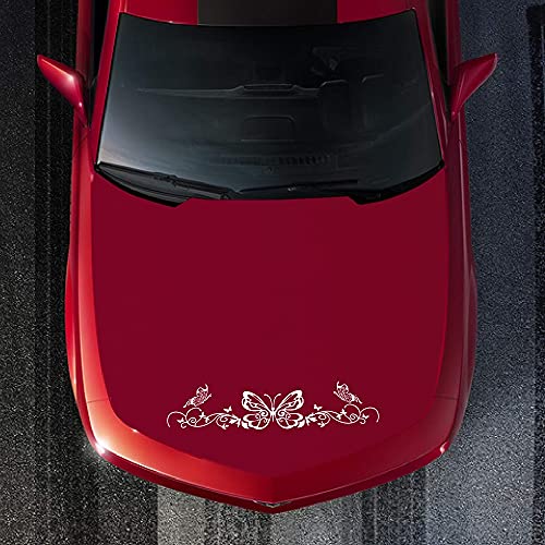 Bininbox 1 Set Car Auto Body Sticker Butterfly Self-Adhesive Side Truck Vinyl Graphics Decals (White) #TOP7