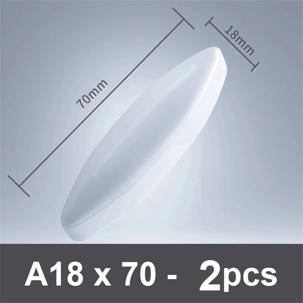 Barra di agitazione, Miscelatore con barra di agitazione magnetica in PTFE Barra rotante Stick Bianco Lab Dimensioni multiple(A18x70mm-2pcs)