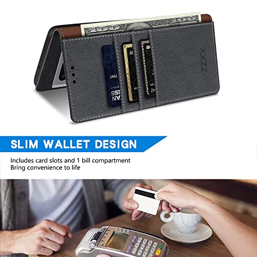 Image of ZZXX for Google Pixel 7 Pro Wallet Case Magnetic Closure 6.7 inch,Grey