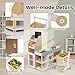 Costzon Grocery Store Pretend Play, Wooden Play Store, Toddler Supermarket Playset with Cash Register, Vending Machine, Chalkboard, Kids Grocery Store Playset, Gift for Boys & Girls