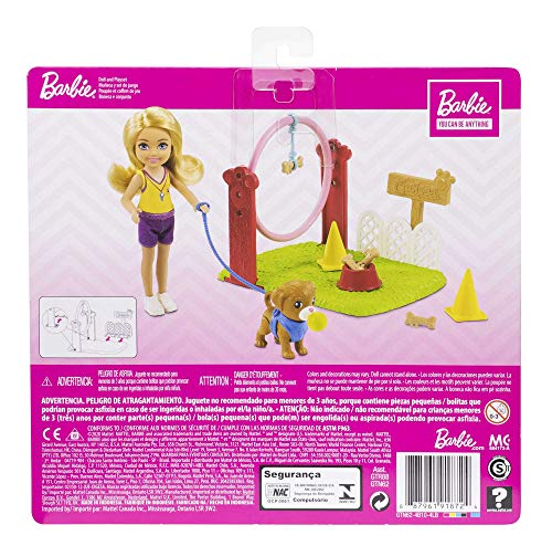 Barbie GTN62 - Chelsea-Karrierepuppe blonde Chelsea-Puppe und Hundetrainerin-Spielset, Spielzeug ab 3 Jahren – Bild 8