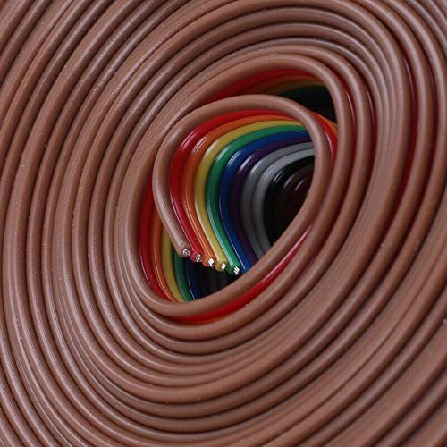 Muskan Enterprises -ME 1X(10ft 40 Way 40-Pin Rainbow Color IDC