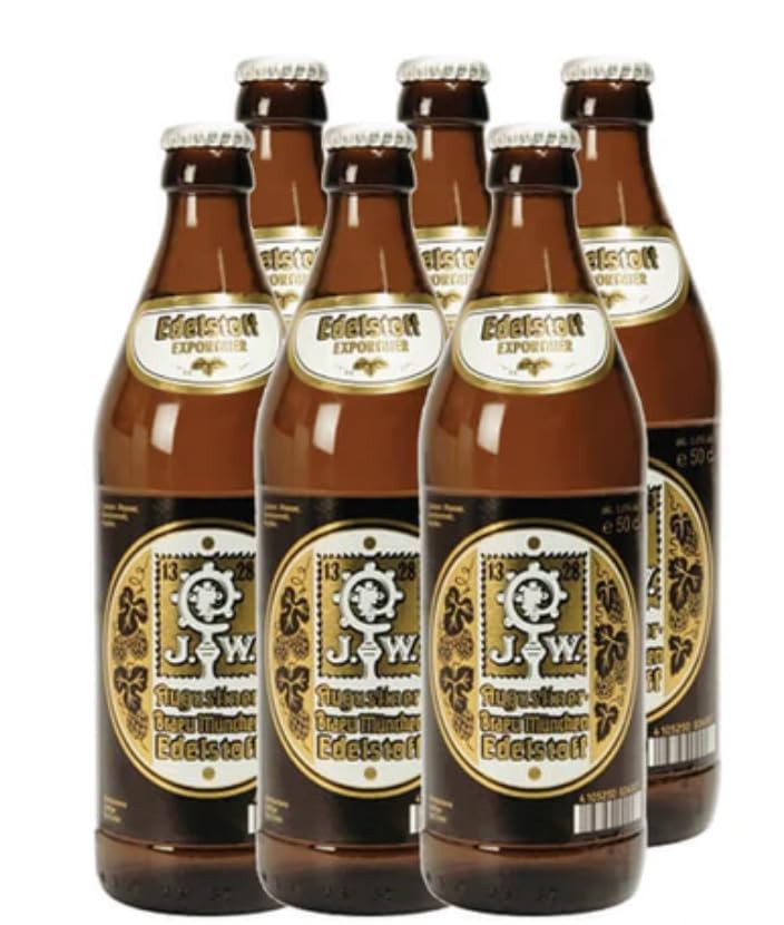 AUGUSTINER EDELSTOFF Bier, 5,6% Alkohol, 50 cl, 20 Flaschen, Mehrwegflasche