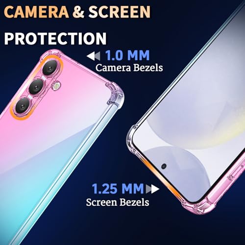 Coque Galaxy S24 silicone avec cordon rose vert et protection écran - 7
