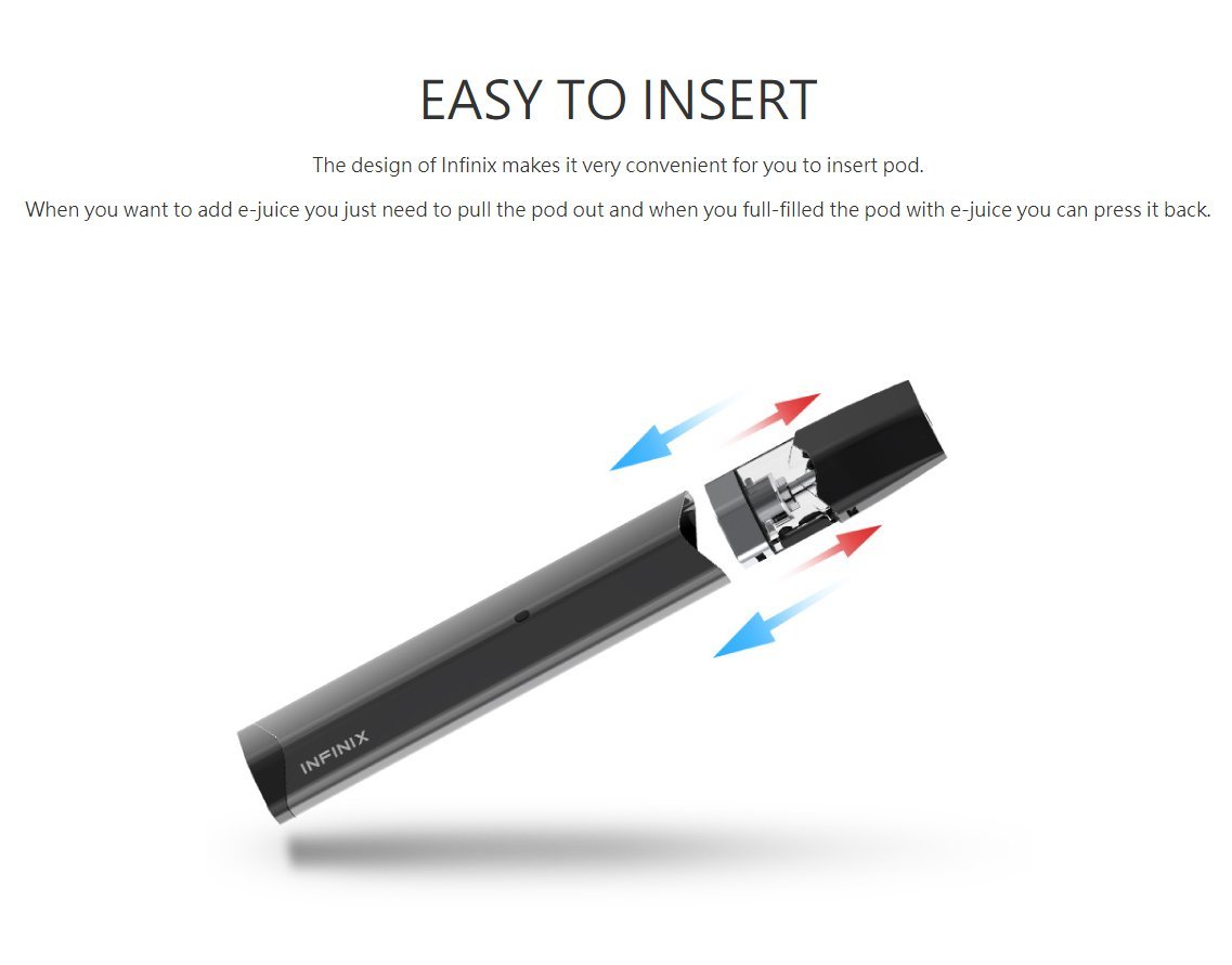 SMOK INFINIX Starter Vape Pen Kit Pod System 2ML (Blue) No Nicotine: Amazon.co.uk:  Electronics & Photo