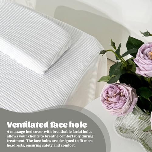 Funda de cama de belleza reutilizable de tacto suave y acabado café 5