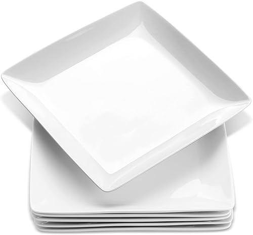 Yedio Juego de 6 platos de cerámica de porcelana de 8.9 pulgadas para ensalada, postre, aperitivo, pasta, platos de cocina, microondas, horno, aptos