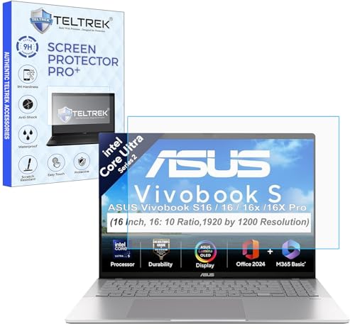 Image of ScreenGuard Compatible With ASUS VivoBook S16 / 16 / 16x / 16X Pro (16 Inch, 16: 10 Ratio,1920 by 1200 Resolution Laptop) Flexible Fiber 9H Hardness Screen Protector Not a Tempered Glass,