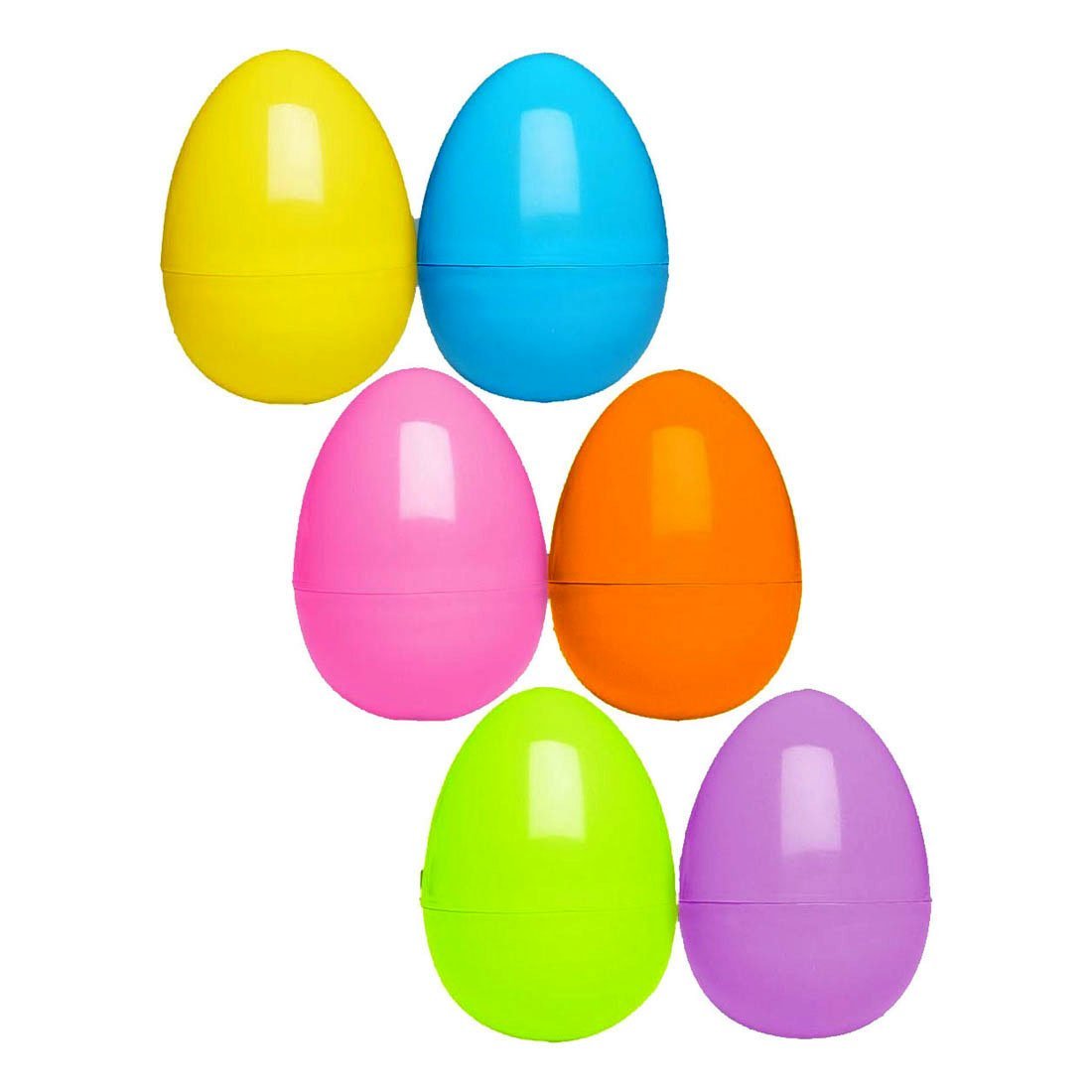Robelli Multicolor Easter Bonnet Arts & Craft Decoration (Chicks, Bunny, Eggs, Ribbon) (6 X Colourful Egg Fillers)