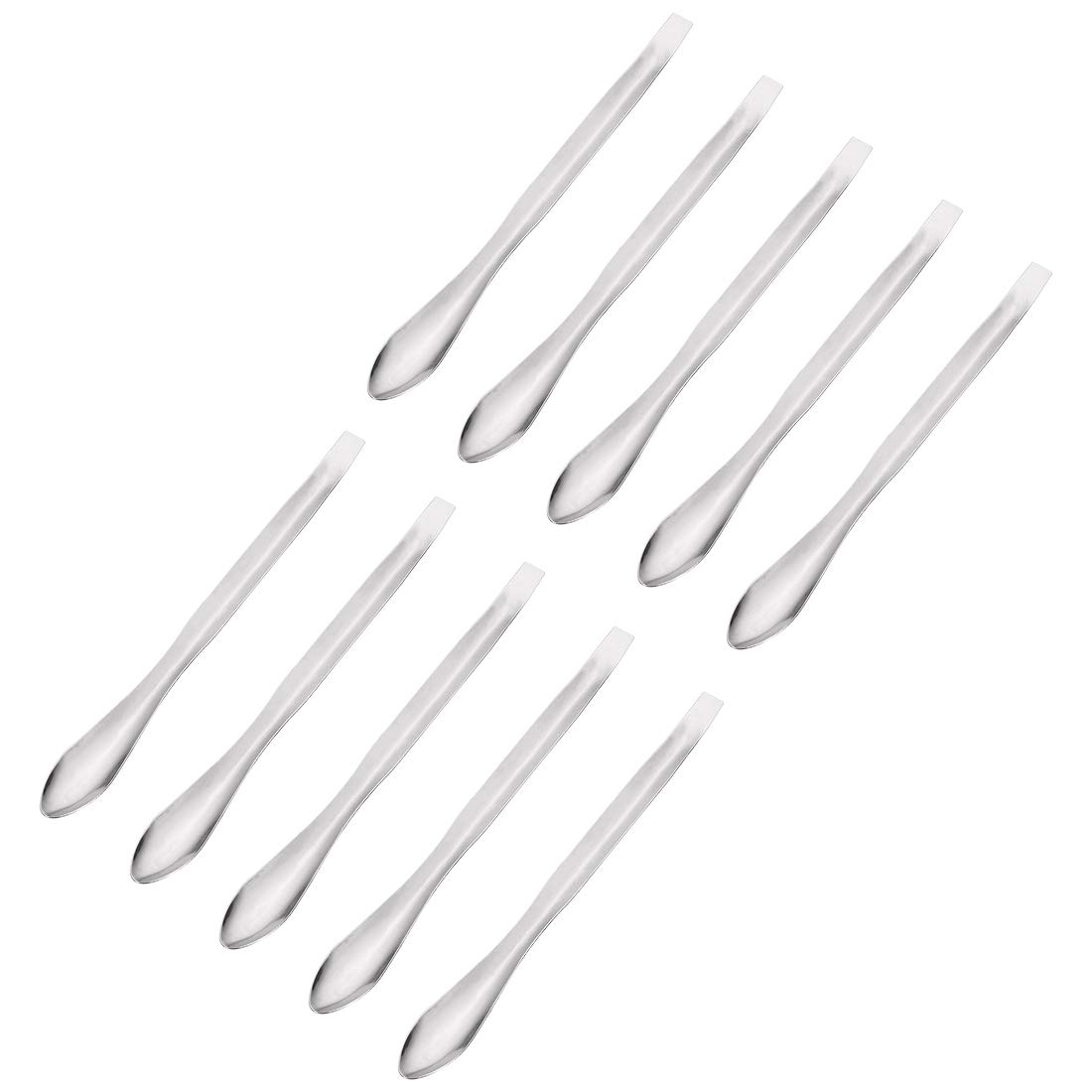 Cuchara para laboratorio de acero inoxidable uxcell con acabado plateado duradero de 125 mm 7