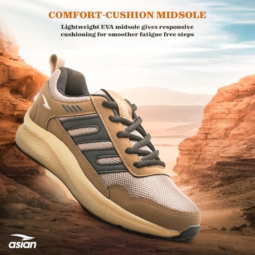Image of ASIAN Men BOSS-02 Running and Casual Wear Running Shoes with Laces, Lightweight and Comfortable Shoes for Men & Boys, Ideal for Sports, Gym, Walking, and Daily Use