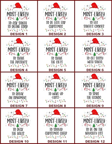 Custom Most Likely to Christmas Shirts Funny Sarcastic Christmas Matching T Shirts Personalized Family Xmas Tee Shirt Holiday2