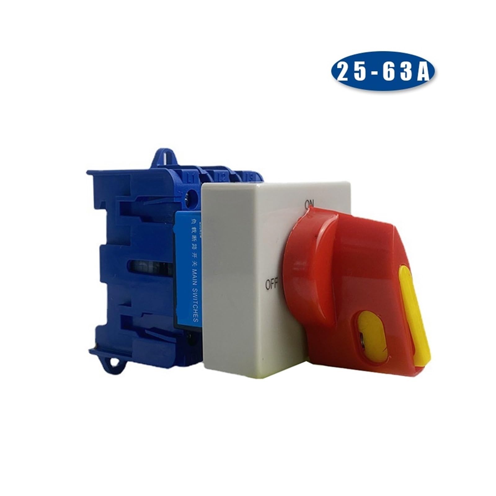 Interruttore sezionatore off-ON Pannello Montaggio su Guida DIN 3/4P 690V 25/32/40/63/80/100A Lucchetto di disconnessione Sostituzione LW30(3P,25A)