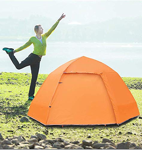 Tienda de camping 5-8 personas tiendas redondas, tiendas de tirar impermeables, tiendas de alquiler de luz, carpas de hogar con bolsa de lluvia,Orange