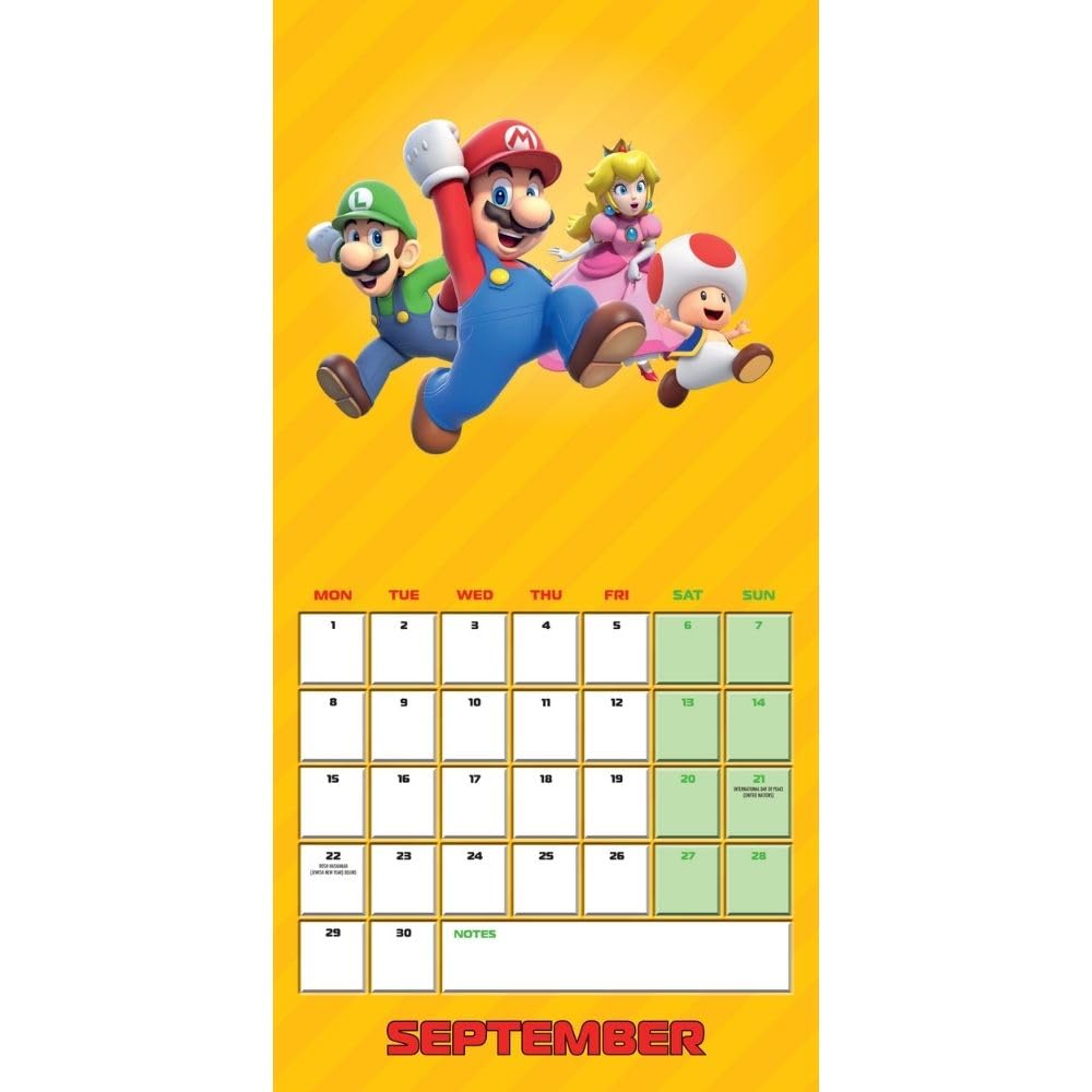 Official Super Mario Square Calendar 2025
