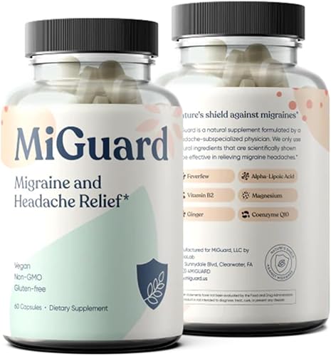 Miniatura 8 de Suplementos para aliviar el dolor de cabeza y la migraña, suplemento de prevención de la migraña sin medicamentos, suplementos naturales para